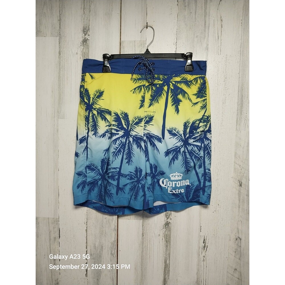 Corona Swim Trunks Mens Medium Beach Swimming Board Shorts Bathing Suit Pool
